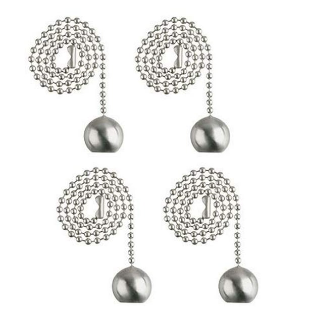 2 Pack Ciata Ball Pull Chain in Brushed Nickel Finish with 12 inch Beaded Chain 2 Pack Ciata Ball Pull Chain in Brushed Nickel Finish with 12 inch Beaded Chain